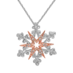 Pırlantalı Yıldız Kar Tanesi Kolye
