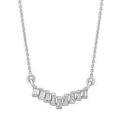 0.12 Karat Baget Pırlanta Kolye