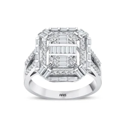 0.76 Karat Baget Pırlantalı Yüzük