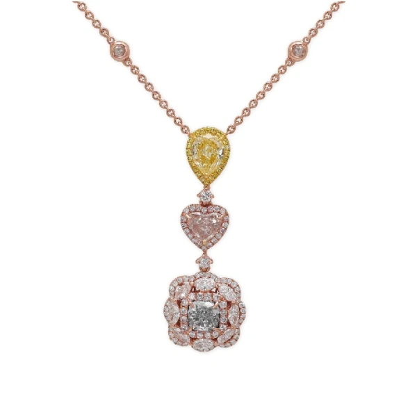 Pırlanta Fancy Color GIA Sertifikalı Kolye