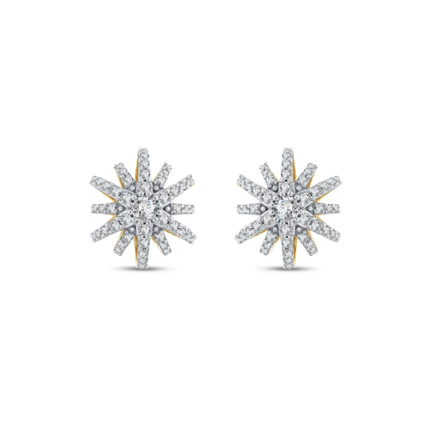 0.57 Karat Pırlanta Güneş Küpe