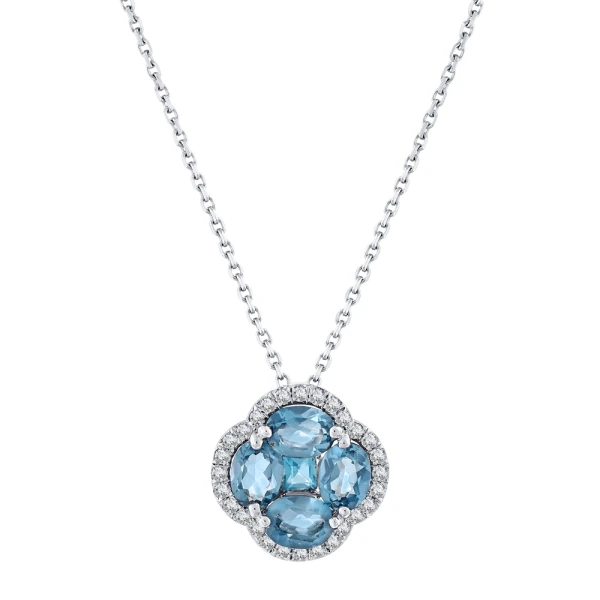 Londan Blue Topaz Şans Kolye