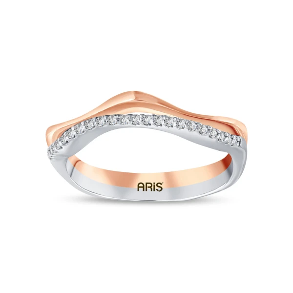 Çift Renk Pırlanta Yüzük