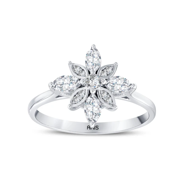 0.53 Karat Pırlanta Kristal Yüzük