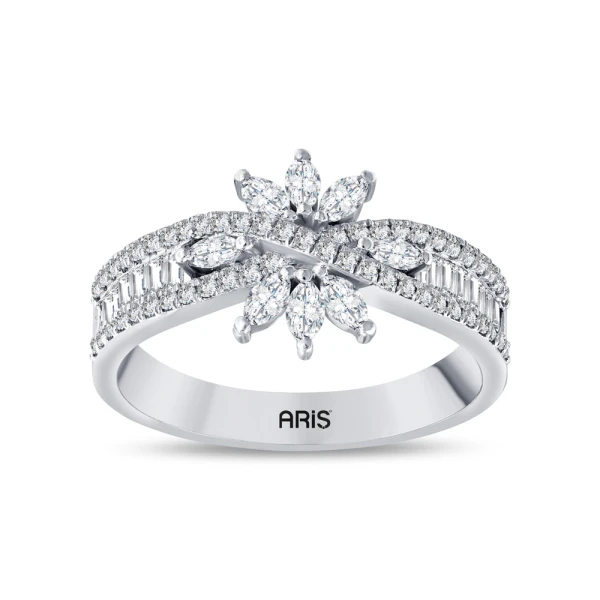 0.73 Karat Bagetli Pırlanta Tasarım Yüzük