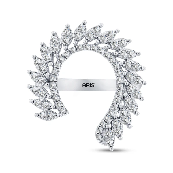 0.66 Karat Pırlanta Damla Model Yüzük