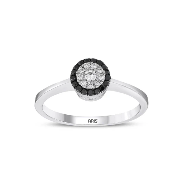 Siyah ve Beyaz Pırlanta Yüzük