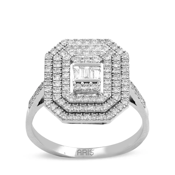 0.65 Karat Pırlanta Baget Yüzük