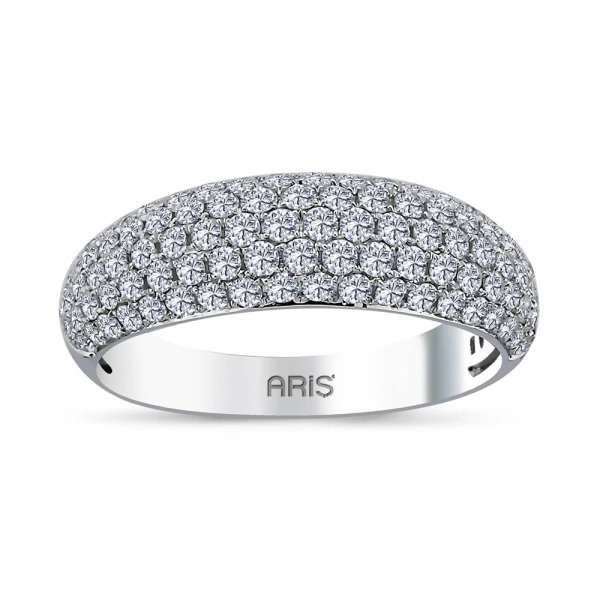 1.24 Karat Pırlanta Yarımtur Alyans