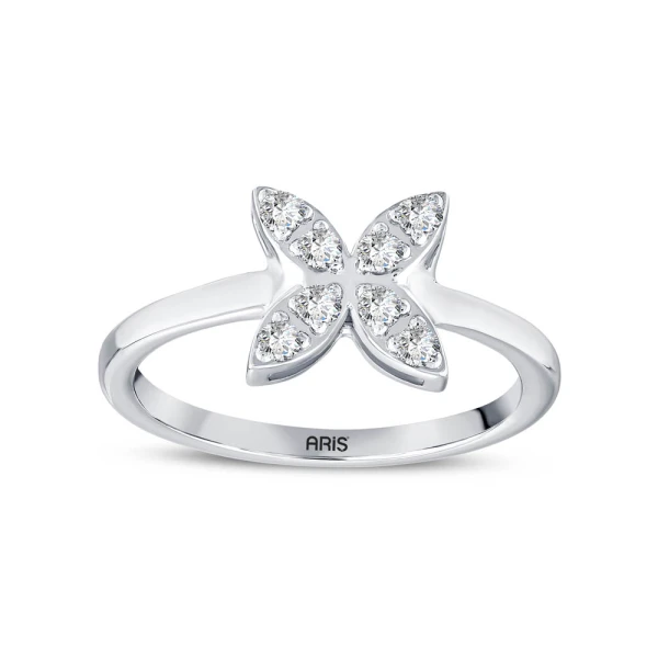 0.21 Karat Pırlanta Kelebek Model Yüzük