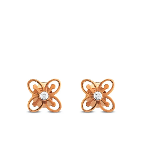 Pırlanta Varlık Sembolü Küpe (Bese Saka) Adinkra