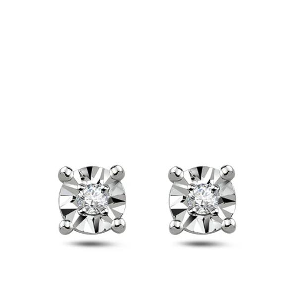 Pırlanta Tektaş Miracle Küpe (0.50 Ct. Görünüm)