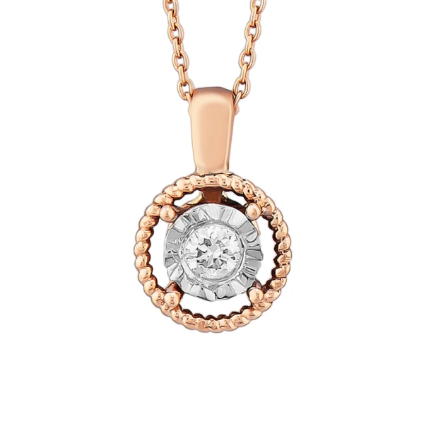 0.25 Karat Görünüm Pırlanta Tektaş Kolye