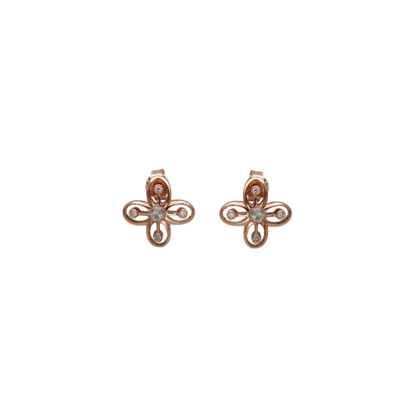 Elmas Varlık Sembolü Adinkra Küpe (Bese Saka)