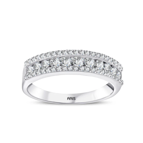 0.68 Karat Yarımtur Pırlanta Yüzük