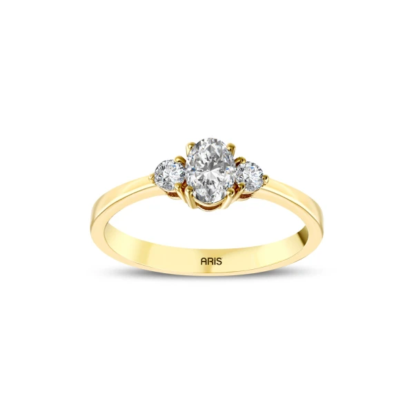 L'oval 0.41 Karat Oval Kesim Pırlanta Yüzük