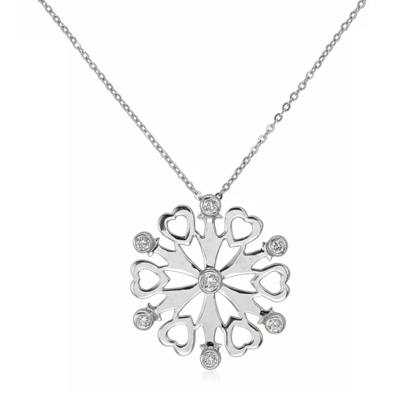 Pırlanta Kalp Kolye