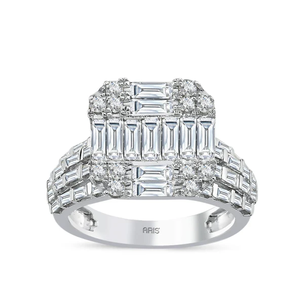 2.64 Karat Pırlantalı Fantezi Baget Yüzük